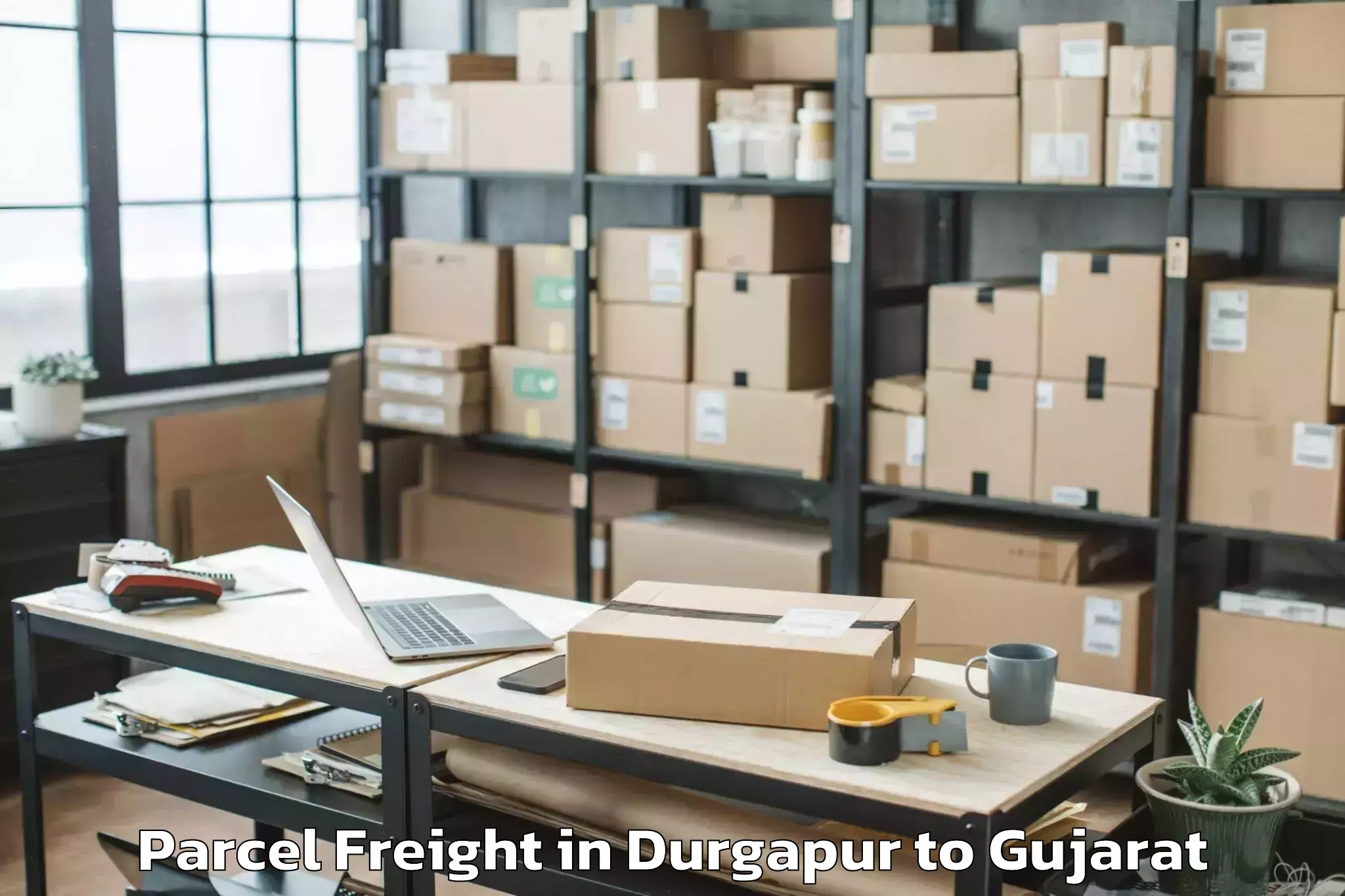 Book Durgapur to Malpur Parcel Freight Online